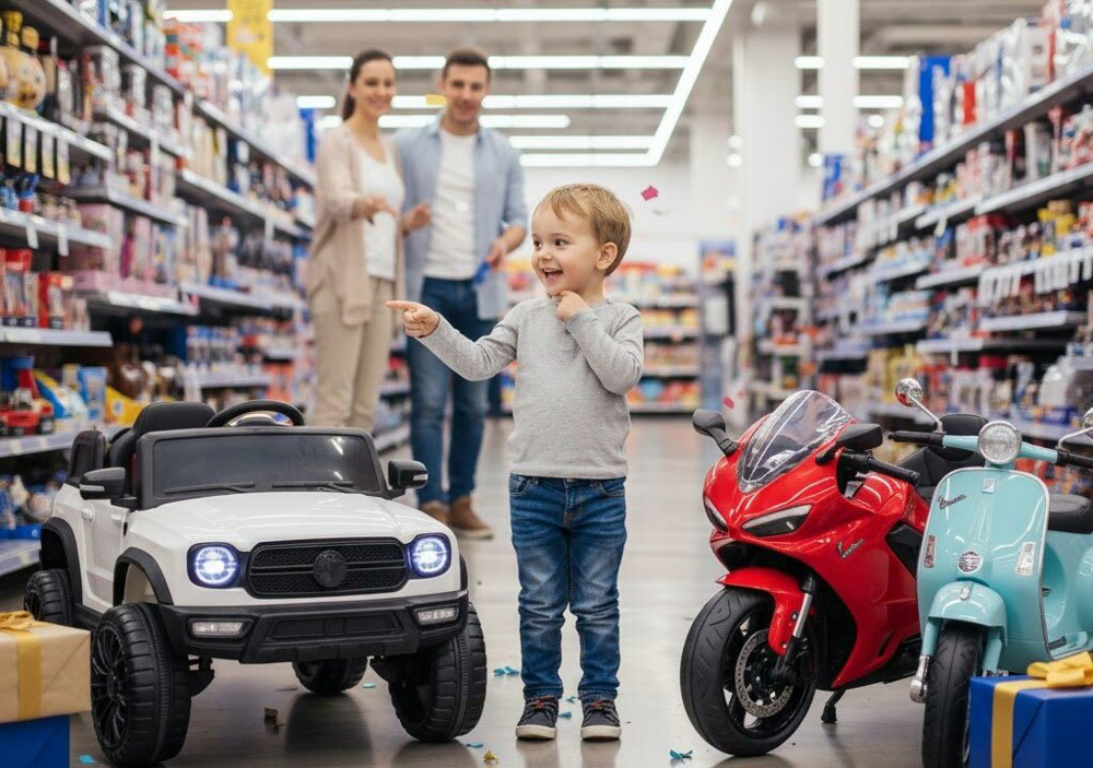 برای کودکم ماشین شارژی بخرم یا موتور شارژی؟